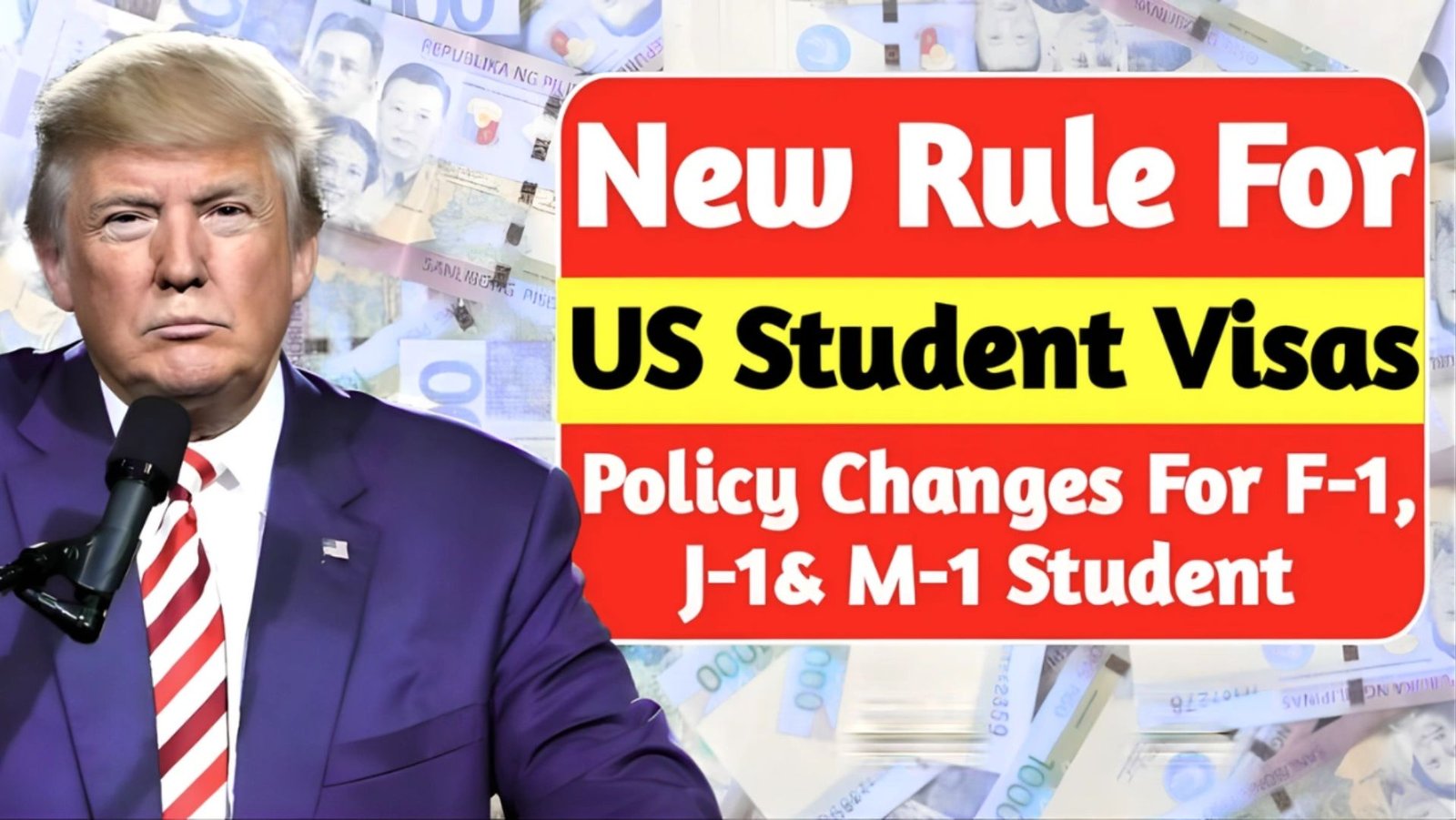 New Rule for U.S. Student Visas: Trump Announces Significant Policy Changes for F-1, J-1, and M-1 Students